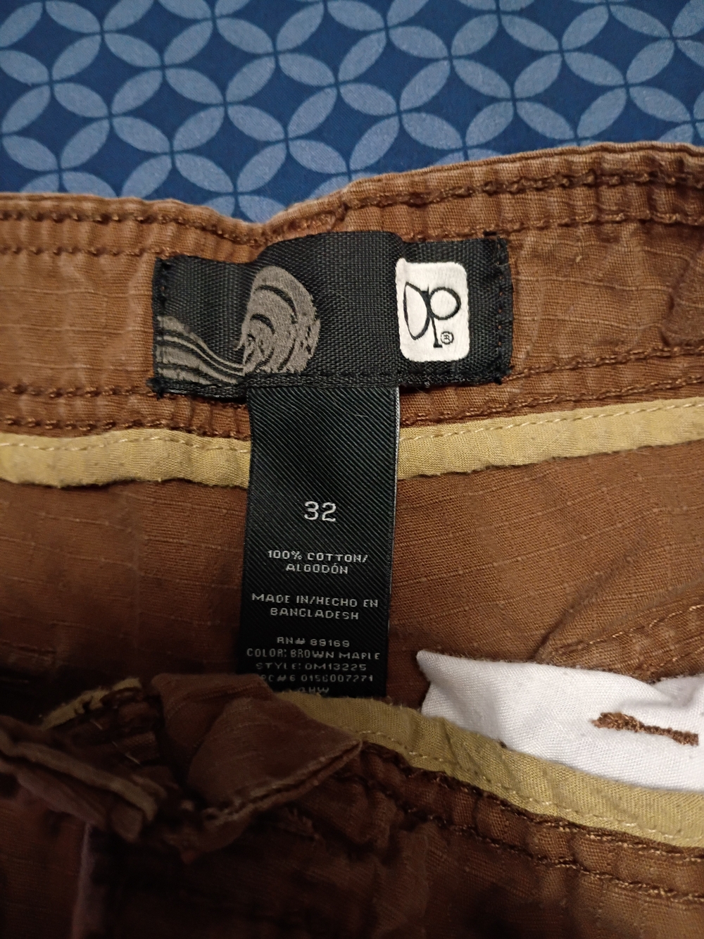Brown Men's Cotton Pants - Size 32